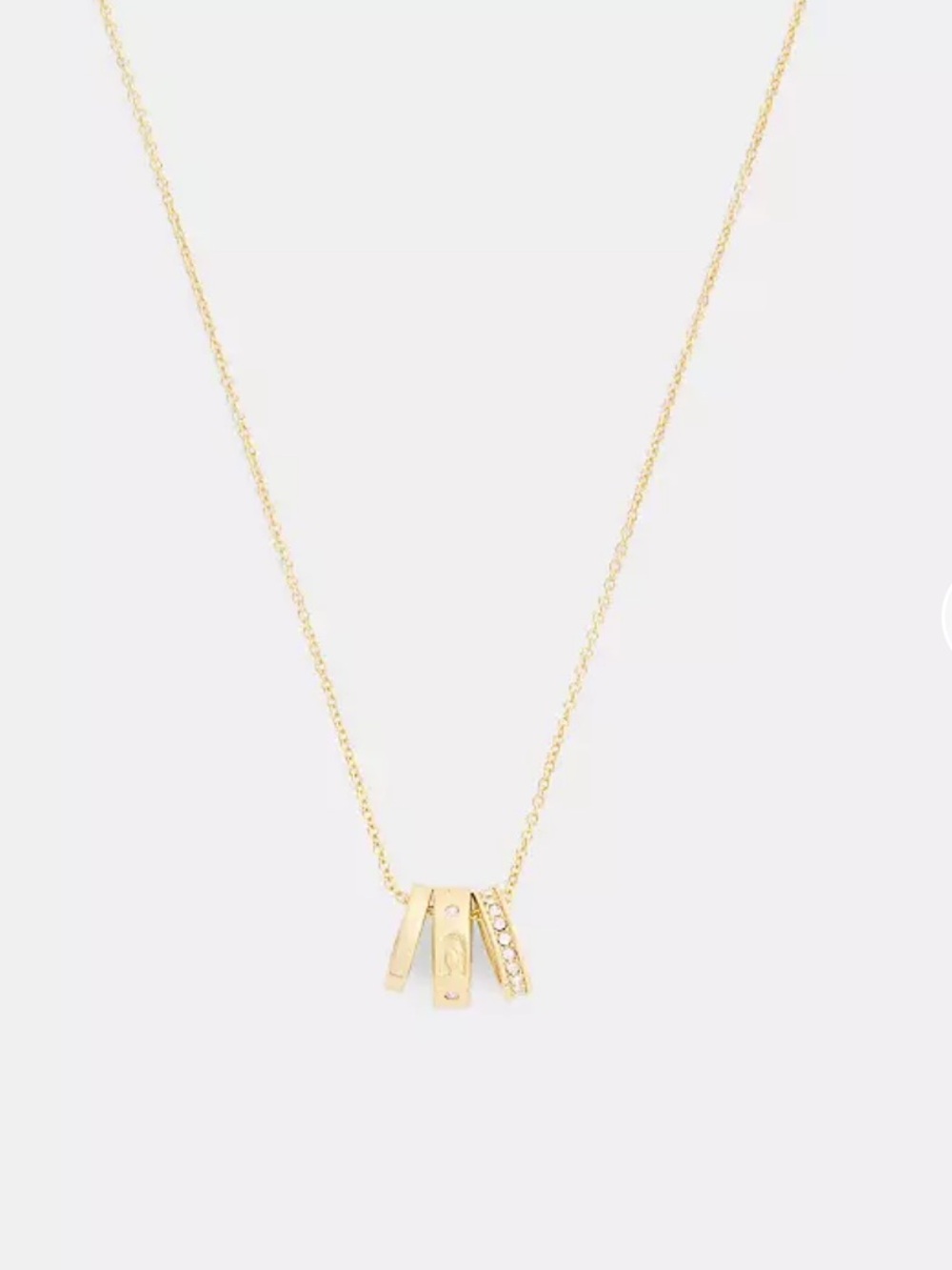 Repeated C Rondelle Necklace. New